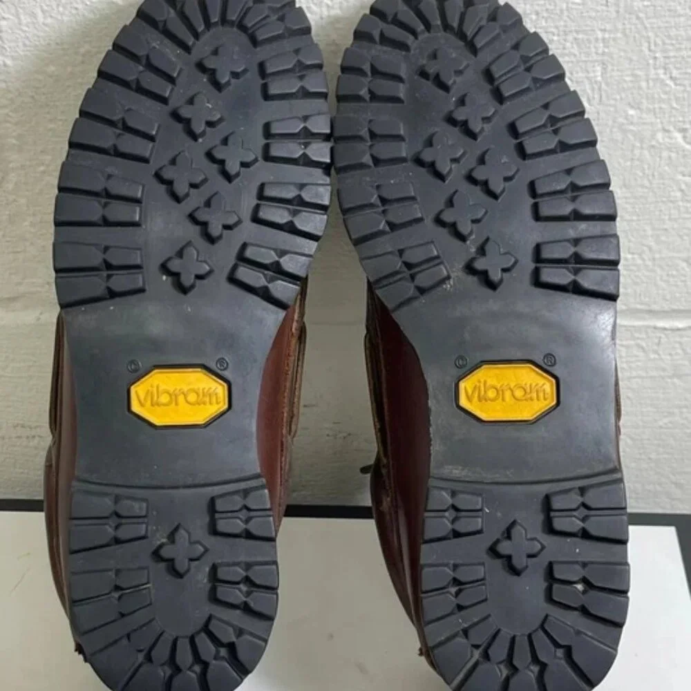 Timberland Classic Lug Boat Shoe Gore Tex Brown Leather 3 Eye Men's Size 8 US